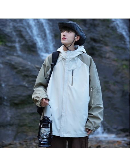 Men's outdoor windproof and waterproof mountain climbing assault suit